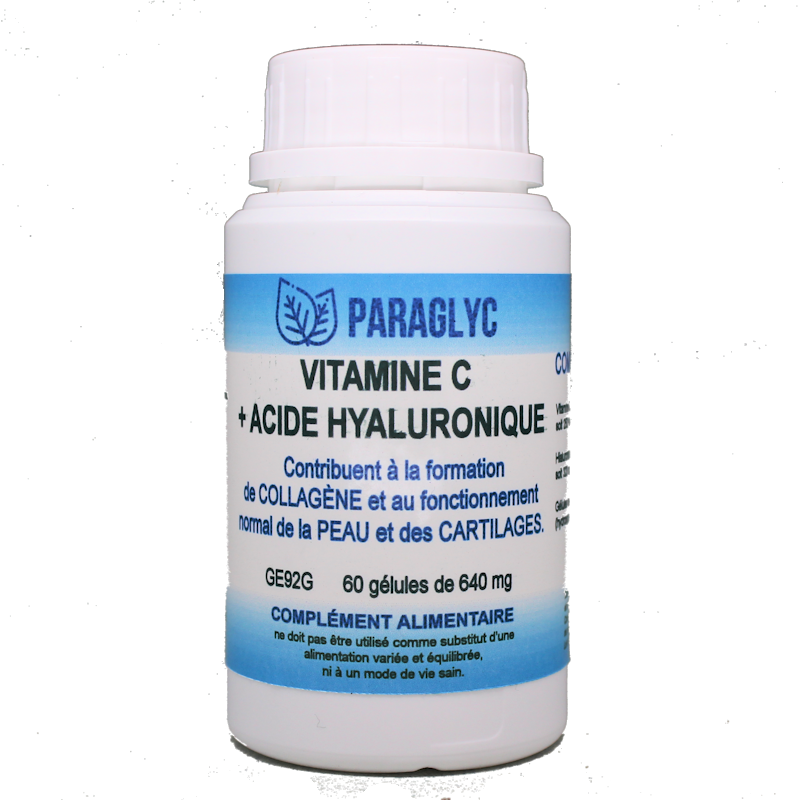 Vitamine C + acide hyaluronique pour la peau